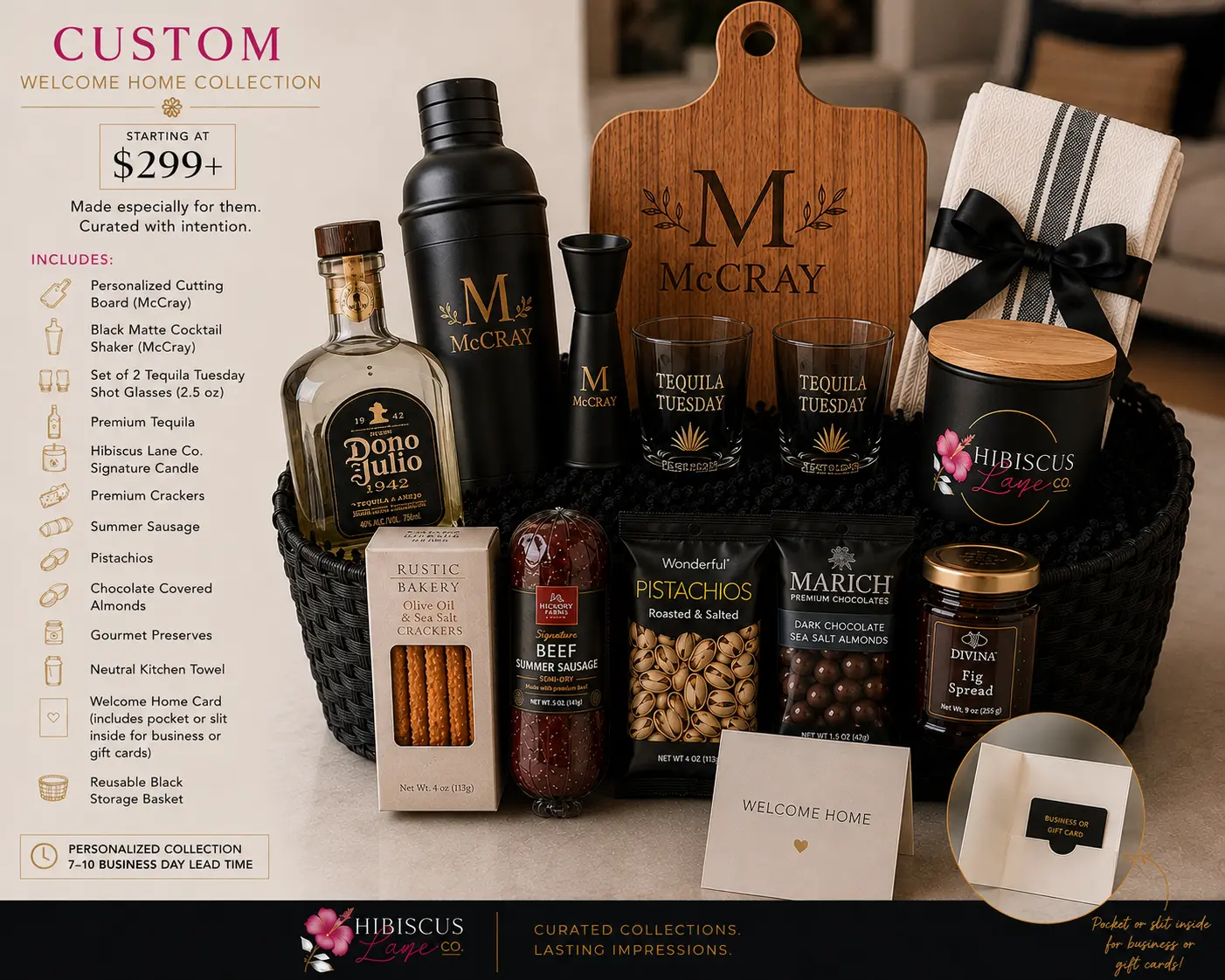 Tequila & Cocktails Custom Welcome Home Collection example — Hibiscus Lane Co.