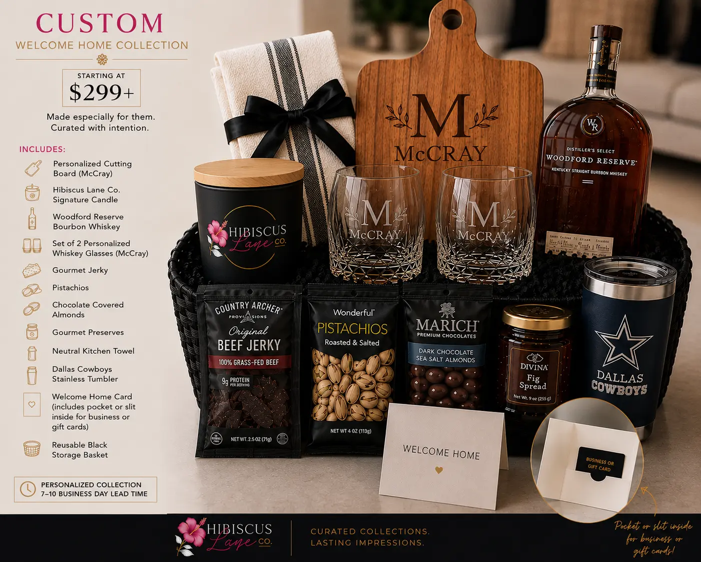 Bourbon Lover Custom Welcome Home Collection example — Hibiscus Lane Co.